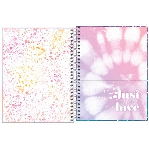 CADERNO ESPIRAL CD UNIV 10M GOOD VIBES 160 FLS TILIBRA