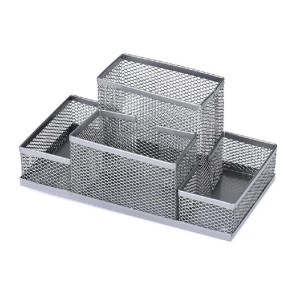 ORGANIZADOR DE MESA ARAMADO PRATA