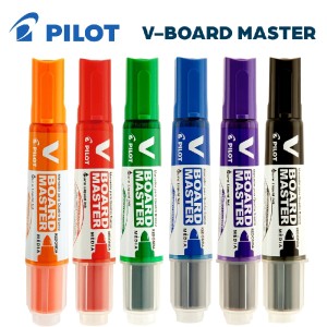 KIT MARCADOR QUADRO BRANCO V BOARD MASTER 6 CORES PILOT