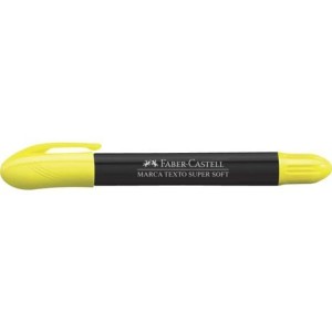 CANETA MARCA TEXTO GEL SUPER SOFT AMARELO FABER-CASTELL