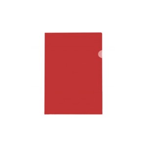 PASTA PLÁSTICA EM L VERMELHA KAZ