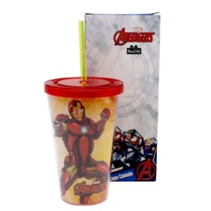 COPO CANUDO 500ML IRON MAN NEW GIFT