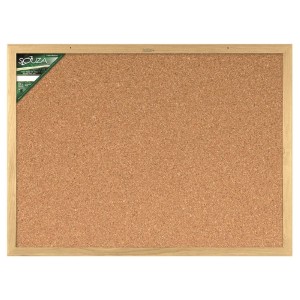 QUADRO DE AVISO MOLDURA MADEIRA CORTIÇA 60X40CM SOUZA