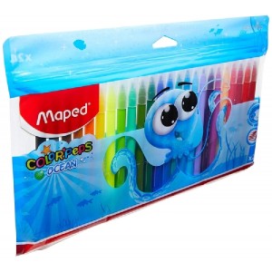 CANETA HIDROGRÁFICA 24 CORES COLOR’PEPS OCEAN POLVO MAPED