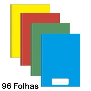 CADERNO BROCHURA CAPA DURA UNIVERSITÁRIO SORTIDO 96 FOLHAS