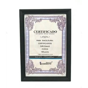 PORTA RETRATO CERTIFICADO A4 21X29,7CM PLÁSTICO
