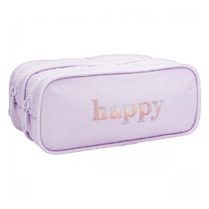 ESTOJO DUPLO GRANDE HAPPY LILÁS TILIBRA