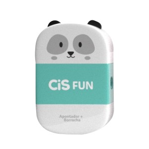 APONTADOR COM DEPÓSITO + BORRACHA FUN CIS