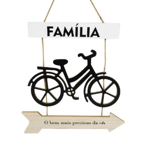 PLACA FRASES 30,8X29,8CM FAMÍLIA O BEM MAIS MDF