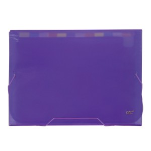 PASTA SANFONADA A4 COM 12 DIVISÕES LILÁS LINE DAC