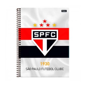 CADERNO ESPIRAL CD UNIV 1M SÃO PAULO 80 FOLHAS FORONI