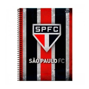 CADERNO ESPIRAL CD UNIV 10M SÃO PAULO 160 FOLHAS FORONI
