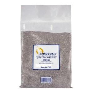 GLITTER PVC PRATA 100G LANTECOR