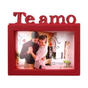 PORTA FOTO TE AMO 10X15 VERMELHO