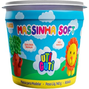 MASSINHA DE MODELAR SOFT 140G ROSA CLARO UTI GUTI