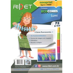 ECOCORES LUMI 5 CORES A4 75G 50 FLS RIDET