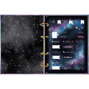 CADERNO ARGOLADO CARTONADO COLEGIAL MAGIC 160 FOLHAS TILIBRA