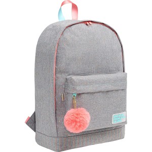 MOCHILA DE COSTAS ACADÉMIE DOTS CINZA TILIBRA
