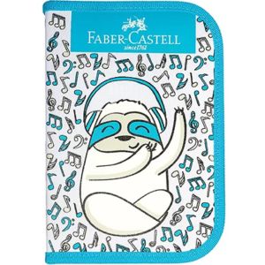 Estojo Escolar Bicho Preguiça - Kit 18 Itens - Faber Castell