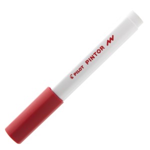 CANETA MARCADOR PILOT PINTOR FINA 1.0MM CLASSICA VERMELHO