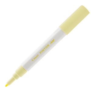 CANETA MARCADOR PILOT PINTOR FINA 1.0MM PASTEL AMARELO