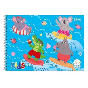 CADERNO ESPIRAL 96F CD CARTOGRAFIA SAPECA MASCULINO TILIBRA