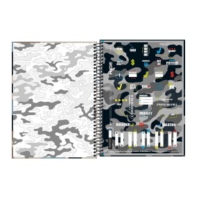 CADERNO ESPIRAL CD UNIVERSITÁRIO 10M HIDE 160 FLS TILIBRA