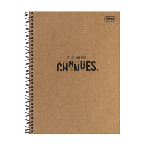 CADERNO ESPIRAL CD COLEGIAL KRAFTWORK 1M 80 FLS TILIBRA