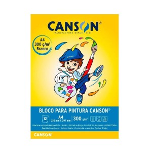BLOCO PARA PINTURA A4 300G 12 FOLHAS CANSON