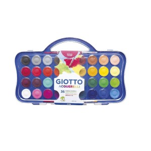 AQUARELA PASTILHA GIOTTO 36 CORES + 2 PINCEIS