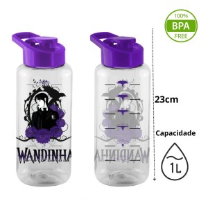 GARRAFA WANDINHA 1000ML EM PLÁSTICO PLASDURAN