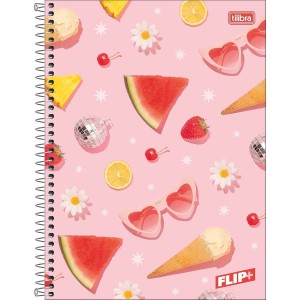 CADERNO ESPIRAL UNIVERSITÁRIO CD 1M 96FLS FLIP FEM TILIBRA