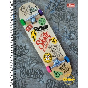 CADERNO ESPIRAL UNIVERSITÁRIO CD 1M 96F ZOOM TILIBRA