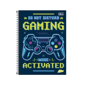 CADERNO ESPIRAL UNIVERSITÁRIO CD 10M 200F D+ MASCULIN TILIBRA