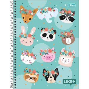 CADERNO ESPIRAL UNIVERSITÁRIO CD 10M 200FLS LIKE FEM TILIBRA