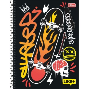 CADERNO ESPIRAL UNIVERSITÁRIO CD 10M 200FLS LIKE TILIBRA