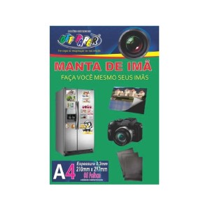 MANTA DE IMÃ A4 0,3 MM – KIT COM 5 FOLHAS OFF PAPER 