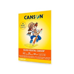 BLOCO DE PAPEL VEGETAL A4 60G 50 FOLHAS CANSON