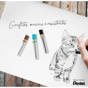 GRAFITE HI POLYMER SUPER  0.7 2B 12 MINAS PENTEL