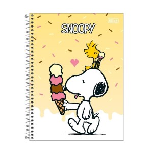CADERNO ESPIRAL CD UNIV 10M SNOOPY FIT 160 FLS TILIBRA