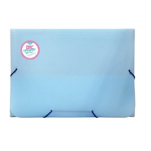 PASTA SANFONADA A4 BREEZE 12 DIVISÓRIAS AZUL PASTEL DAC