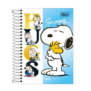 AGENDA ESPIRAL DIÁRIA SNOOPY M5 TILIBRA