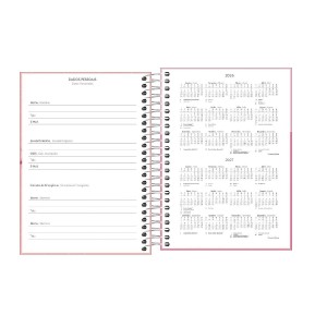 AGENDA ESPIRAL DIÁRIA PEPPER FEMININA M4 TILIBRA