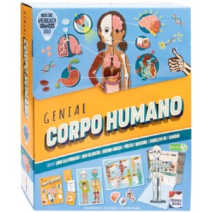 BOX DE APRENDIZAM-GRANDES IDEIAS GENIAL CORPO HUMANO HAPPY BOOKS