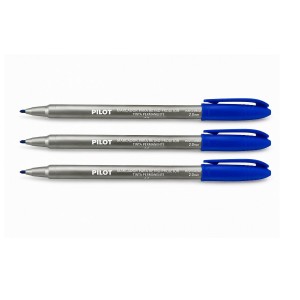 KIT MARCADOR RETRO PROJETOR AZUL 2.0 3 UNIDS PILOT