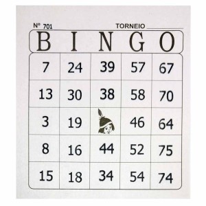 BLOCO DE CARTELA DE BINGO JORNAL COM 100 FOLHAS TAMOIO
