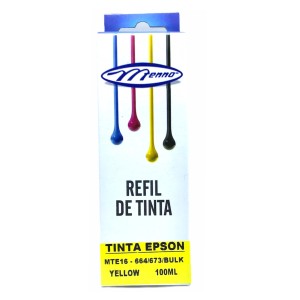 REFIL DE TINTA COMPATIVEL EPSON 664 673 YELLOW 100ML MENNO