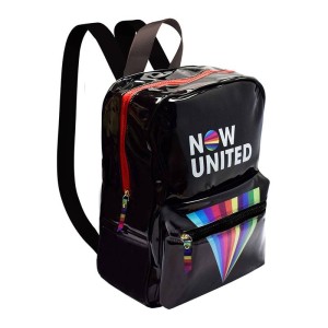 MOCHILA ESCOLAR DE COSTAS EM CRISTAL NOW UNITED PRETA DAC