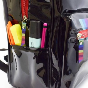 MOCHILA ESCOLAR DE COSTAS EM CRISTAL NOW UNITED PRETA DAC