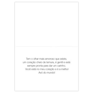 CARTÃO AVÓ FLORES FINA IDEIA